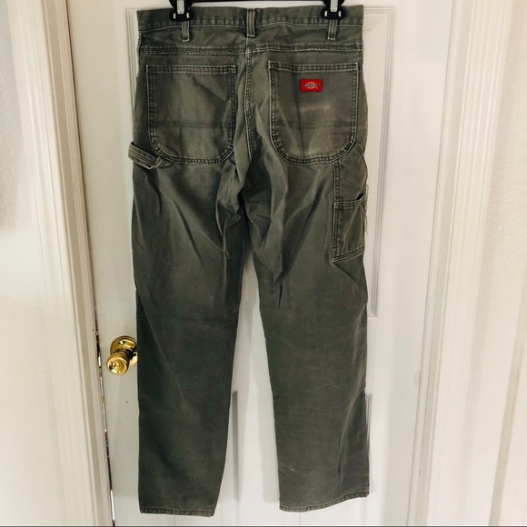 dickies olive green cargo pants